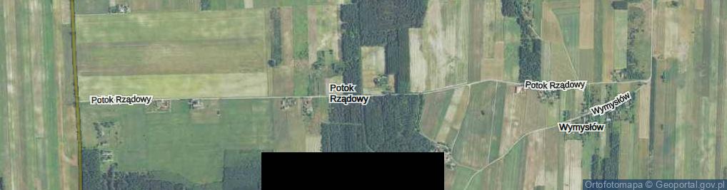 Zdjęcie satelitarne Potok Rządowy ul.